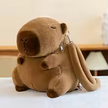 ¿Buscas una mochila única, adorable y funcional? ¡Conoce la Mochila de Peluche Capibara Kawaii💖 El accesorio perfecto que soluciona tu día a día con estilo y ternura.
